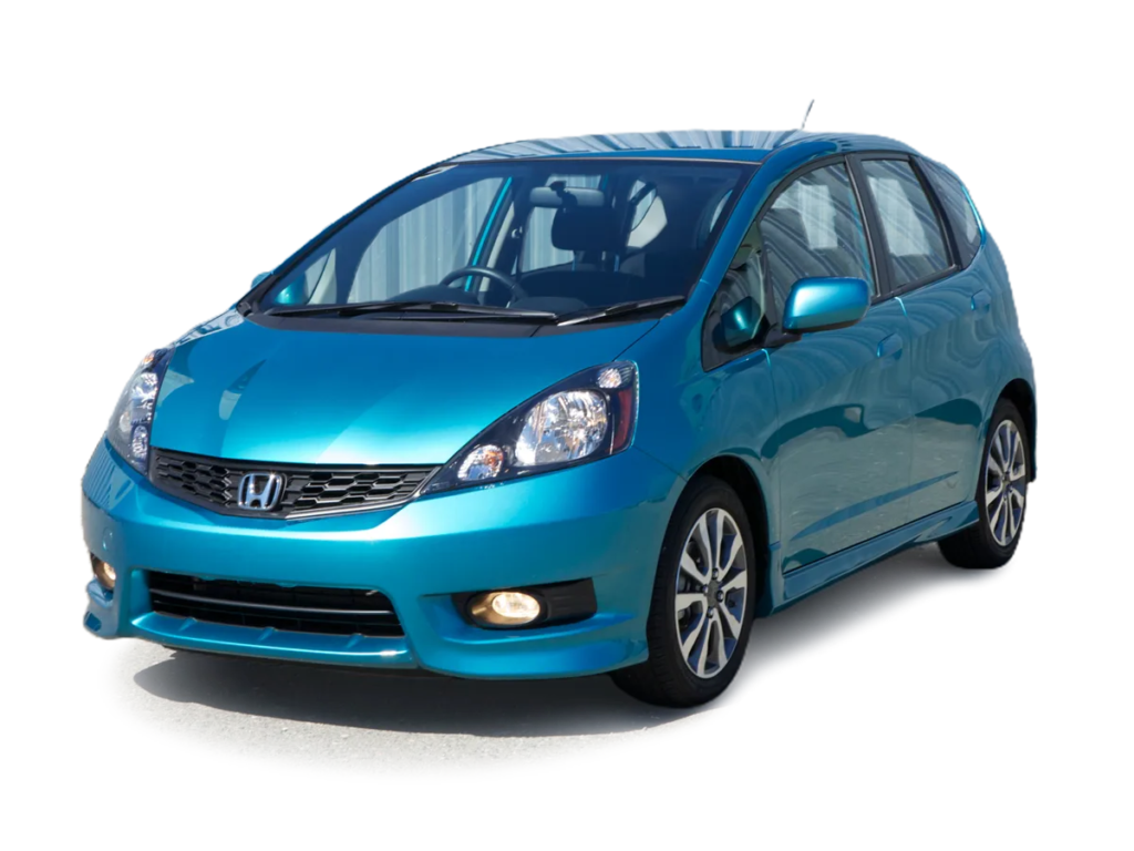 Car Honda Fit in Blue Color